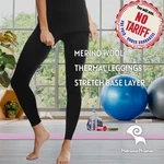 Merino Wool Leggings For Women - Thermal Winter Underwear High Waisted Pants New. Price: $34.90.