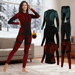 Meethoo 2PC Womens Thermal Underwear Set Long Johns Top Bottom Fleece Base Layer New. Price: $17.99.