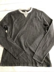 Monument Shirt Mens Large Gray Waffle Knit Thermal Long Sleeve Crewneck Casual Pre-owned. Price: $17.99.