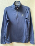 Women Bogner Fire & Ice M/l Navy 1/4 Zip Mock Neck Pull Over Long Sleeve Top Pre-owned. Price: $25.00.