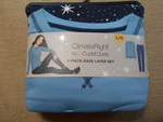 Climateright By Cuddl Duds Women 2-PIECE Base Layer Top Legging Set Blue L/g New. Price: $14.95.