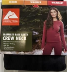 New!ozark Trail Black Soot Womens Stretch Base Layer Long Sleeve Crew. Size S.. Price: $8.99.