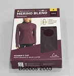 Paradox Women's Merino Blend Performance Base Layer Top, Purple, Size New. Price: $22.45.
