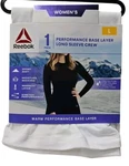 Reebok Warm Performance Base Layer Long Sleeve Crew White Women's Large New. Price: $11.69.
