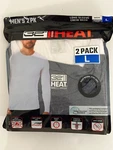 Pk Men's 32 Degrees Crew Neck White Heather Navy Tee Stretch Quick Dry L New. Price: $22.95.