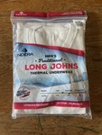 Indera Traditional Long Johns - Thermal Sleeve Natural Men Size Small New. Price: $10.00.