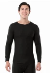 Mens Xl Fruit Of Loom Waffle Baselayer Crew Neck Black Thermal Underwear Top New. Price: $14.39.