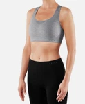 New Falke Madison Xs Heather Grey Low Support Seamless Sports Bra Yoga Pilates. Price: $14.78.