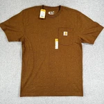 Carhartt Shirt Mens Small Brown Short Sleeve Pocket Loose Fit Workwear K87 New. Price: $22.99.