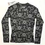 Women's Smartwool Classic Thermal Merino Base Layer Crew Black Deco Floral New. Price: $81.19.