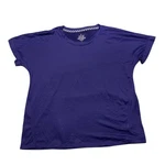 Cuddl Duds Shirt Women Short Sleeve Soft Stretch Blue Pajama Top Base Layer New. Price: $11.95.