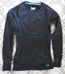 Under Armour Women Base 3.0 Long Sleeve Crew Size Xl Color Black/cyan New. Price: $47.66.