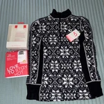 Kari Traa Women Large Else Half-zip Black 100% Merino Wool Base Layer Top Nwt New. Price: $60.99.