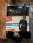 Hanes Baselayer Performance Long Sleeve Crew Neck Black Men's Regular Fit New. Price: $7.00.