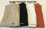 T/a Mission Comfort 5- Pockets Flat & Pleat Front Chino Men -pants. Run Small!! New. Price: $40.00.