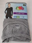 Fruit Loom Womens Xl (16-18) Waffle Crew Top Soft Thermal Grey Nwt Sh New. Price: $13.99.