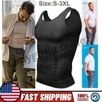 Mens Slimming Body Shaper Belly Chest Compression Vest Girdle T-shirt Tank Top New. Price: $8.99.