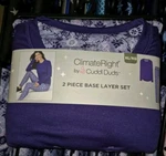 Climateright By Cuddl Duds Womens Jersey Thermal Top & Leggings 2-PIECE Xlarge New. Price: $15.00.