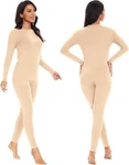 Thermal Underwear Ultra-soft Set Long Sleeve Top Leggings Nude Medium Simiya New. Price: $20.14.