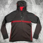 Smartwool Intraknit Merino Tech 1/2 Zip Hoodie Mens Black Red Hiking Outdoors Pre-owned. Price: $69.95.