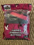 New Mossy Oak Country Roots Ladies Thermal Bottom Pants Women's Large Gray Pink. Price: $10.00.