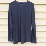 Gh Bass Mens Thermal Shirt Navy Waffle Knit Base Layer Outdoor Hiking Grunge Pre-owned. Price: $21.61.