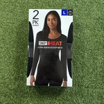 32 Degrees Heat Women's 2-PACK Long Sleeve Scoop Neck Tee, Black/black, New. Price: $12.74.