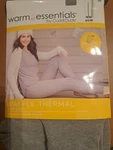 Warm Essentials By Cuddl Duds Size Small Gray Waffle Thermal Legging New. Price: $9.00.