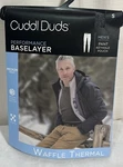 Cuddle Duds Men Baselayer Pants Waffle Thermal Bottoms Gray Size Small New. Price: $21.84.