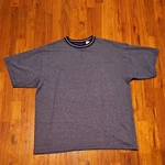 Utility Blue Striped Cotton Polyester Men's T-shirt Crew Neck Xl Short Sleeve Pre-owned. Price: $6.30.