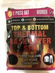 Polar Extreme Women's 2 Piece Thermal Base Layer Set Top & Bottom Black Small New. Price: $23.88.