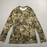Burton Ak Baselayer Shirt Women Green Victor Camo Helium Crew Polartec Top Pre-owned. Price: $22.49.