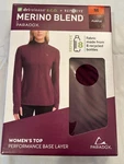 New Merino Blend By Paradox 1/4 Zip Activewear Base Layer Top Size (8-10) Nib. Price: $12.00.