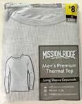 Nwt Mission Ridge Men's Large Premium Thermal Long Sleeve Crewneck Top New. Price: $6.95.