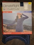 Climateright By Cuddl Duds Fleece Long Sleeve Shirt Denim Blue Women's Sz * New. Price: $12.95.