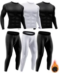 Didaey 3 Set Winter Thermal Underwear For Men Cold Weather Fleece Lined Top B... New. Price: $70.45.
