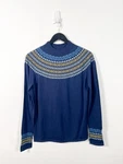 Sweaty Betty Ski Base Layer Top Large Blue Merino Thermal Fair Isle Seamless Pre-owned. Price: $46.91.