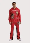 Hardy Men Red Graphic Print Tracksuit Hoodie & Jogger Pants Set L New. Price: $175.00.