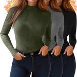 3 Pack Women's Plus Size Thermal Shirts Cotton Ribbed Long Sleeve Mo... New. Price: $64.54.