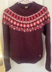 Kari Traa Women's Sweater Top Wool Blend, Size Small Pink Fair Isle Pre-owned. Price: $40.00.