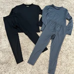 2 Sets Thermajohn Long Johns Thermal Underwear Base Layer Black/gray Xs Pre-owned. Price: $25.00.