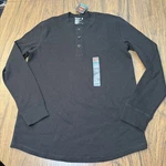 Hanes Thermal Shirt Mens Cotton Comfortblend Long Sleeve Button Neck New. Price: $15.53.