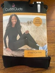 New Women's Cuddl Duds Black Ribbed Warm Layers High Waist Leggings MSRP$38. Price: $12.99.