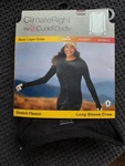 Cuddl Duds Climateright Women's Long Sleeve Crew Stretch Fleece Black Size Small New. Price: $14.95.