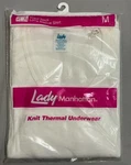 Vintage 90S Women Thermal Shirt Long Sleeve Knit White Size Lady Manhattan New. Price: $21.53.