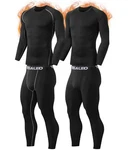 Telaleo 2 Set Mens Thermal Underwear Fleece Lined Long Johns 4 Pcs Base Layer... New. Price: $75.39.