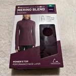 Paradox Women's Merino Blend Performance Base Layer Top, Purple, Size Xl New. Price: $24.99.