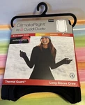 New Size Xs Climateright By Cuddl Duds Long Sleeve Crew Base Layer Black Warmest. Price: $9.95.