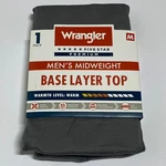 Men's Wrangler Gray Midweight Base Layer Top - Size (new). Price: $9.00.