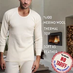%100 Merino Wool Long Sleeve Shirt - Men's Winter Underwear Thermal Base Layer New. Price: $39.90.